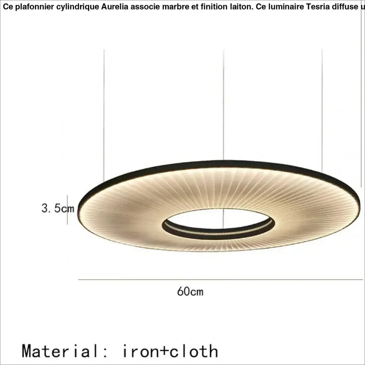 Suspension design moderne led blanc cassé stylé chic