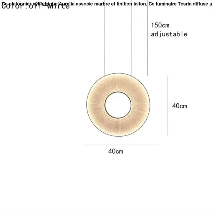 Suspension design moderne led blanc cassé stylé chic