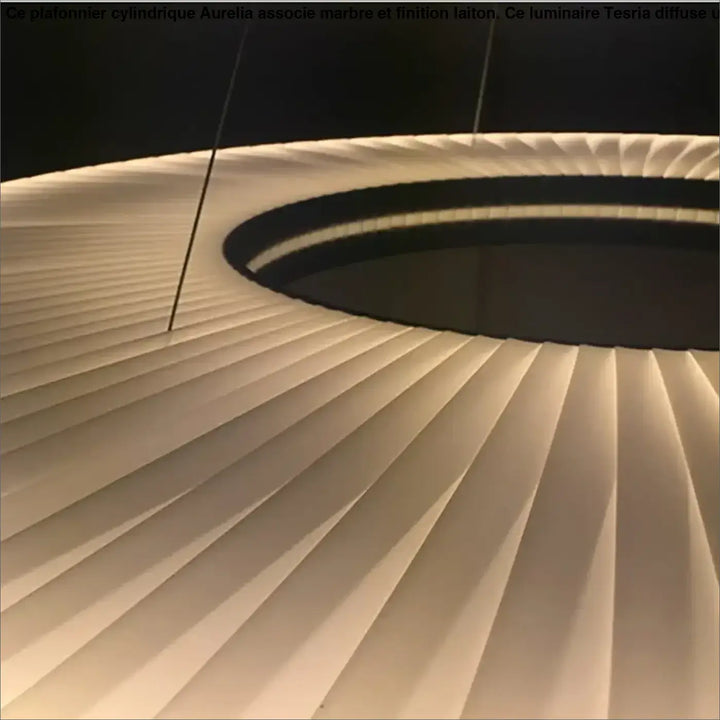 Suspension design moderne led blanc cassé stylé chic
