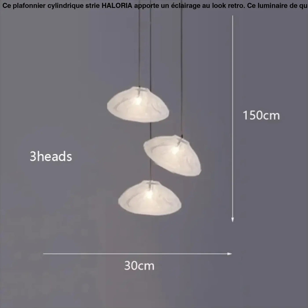 Suspension Artistique Moderne À Galets Flottants Blancs

