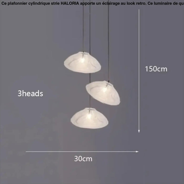 Suspension Artistique Moderne À Galets Flottants Blancs

