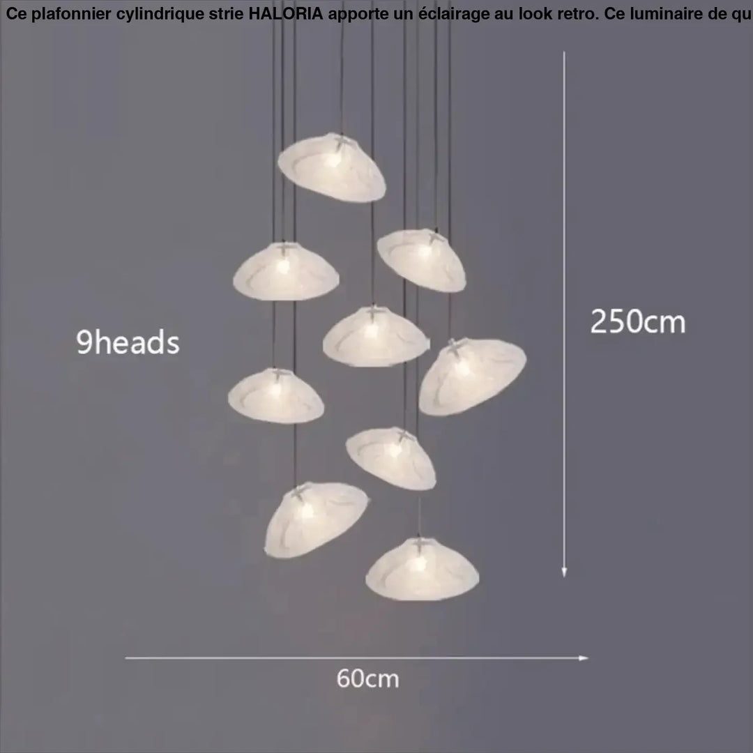 Suspension Artistique Moderne À Galets Flottants Blancs

