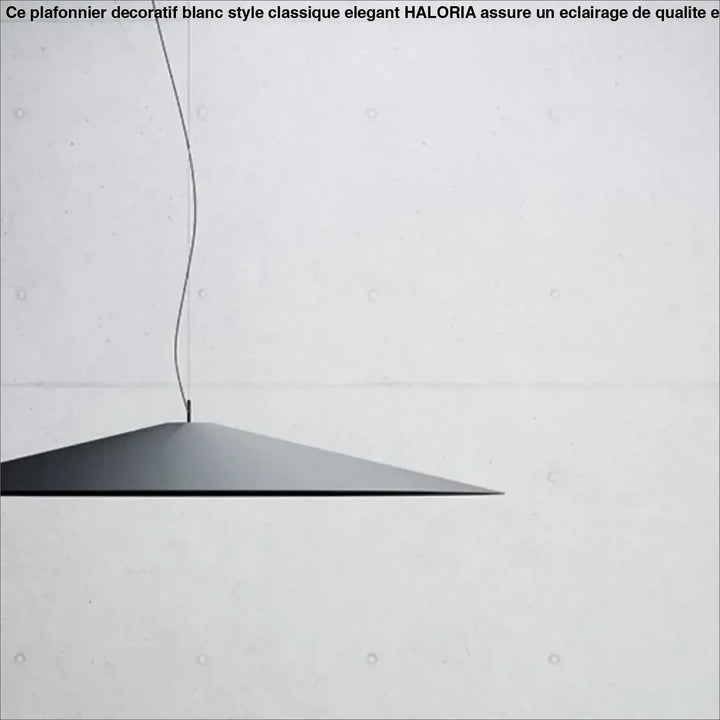 Suspension moderne plate en métal style minimaliste noir