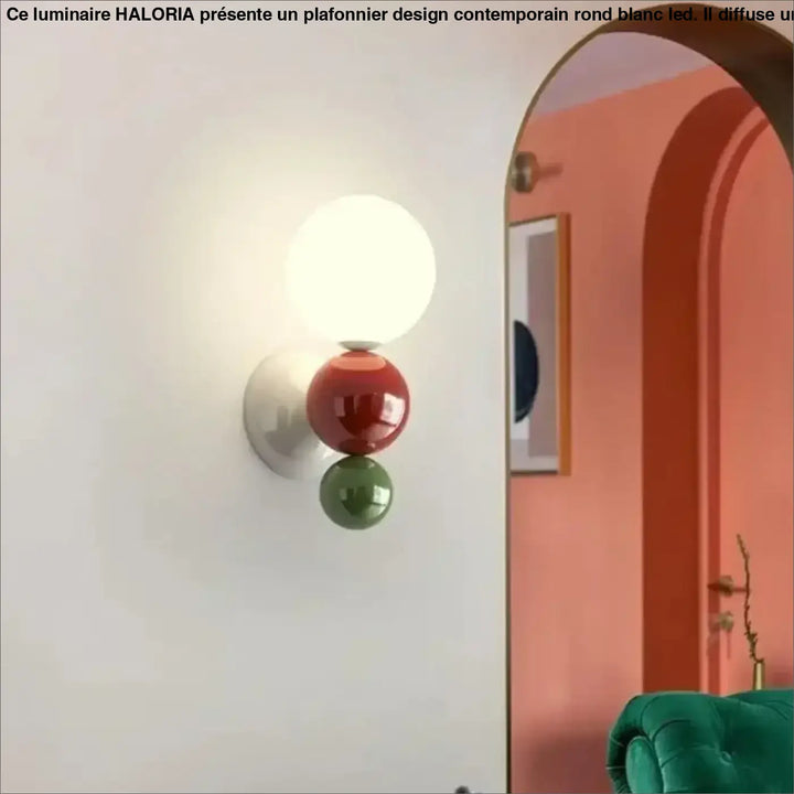 Applique murale en fer et led pour éclairage doux look chic