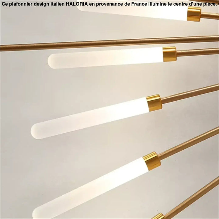 Plafonnier Design Italien Tubes Lumineux