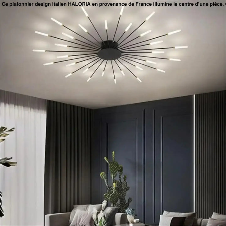 Plafonnier Design Italien Tubes Lumineux