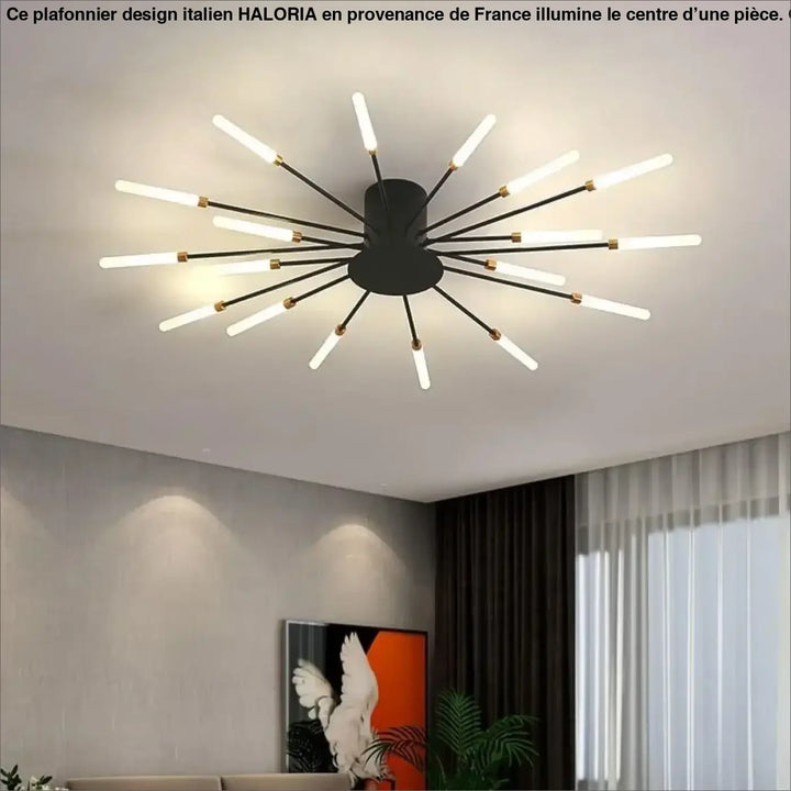 Plafonnier Design Italien Tubes Lumineux