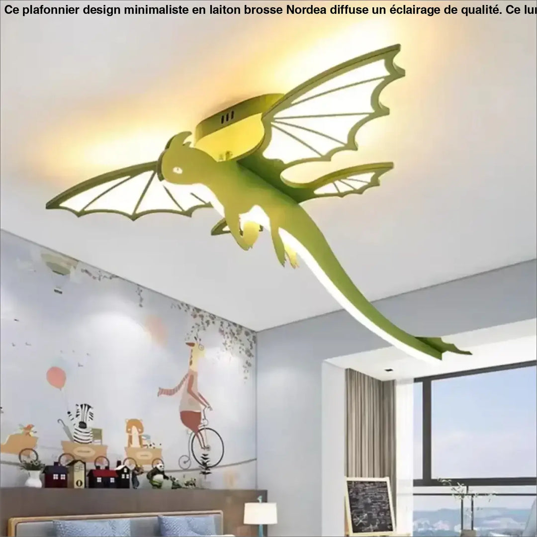 Plafonnier luminaire dinosaur design original pour enfant style unique