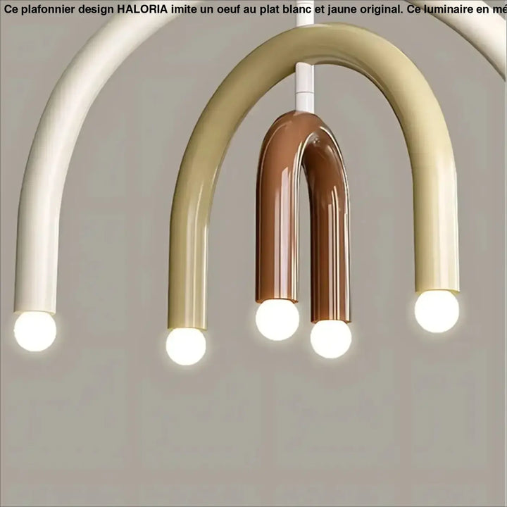 Suspension luminaire design en arcs arrondis moderne et élégant