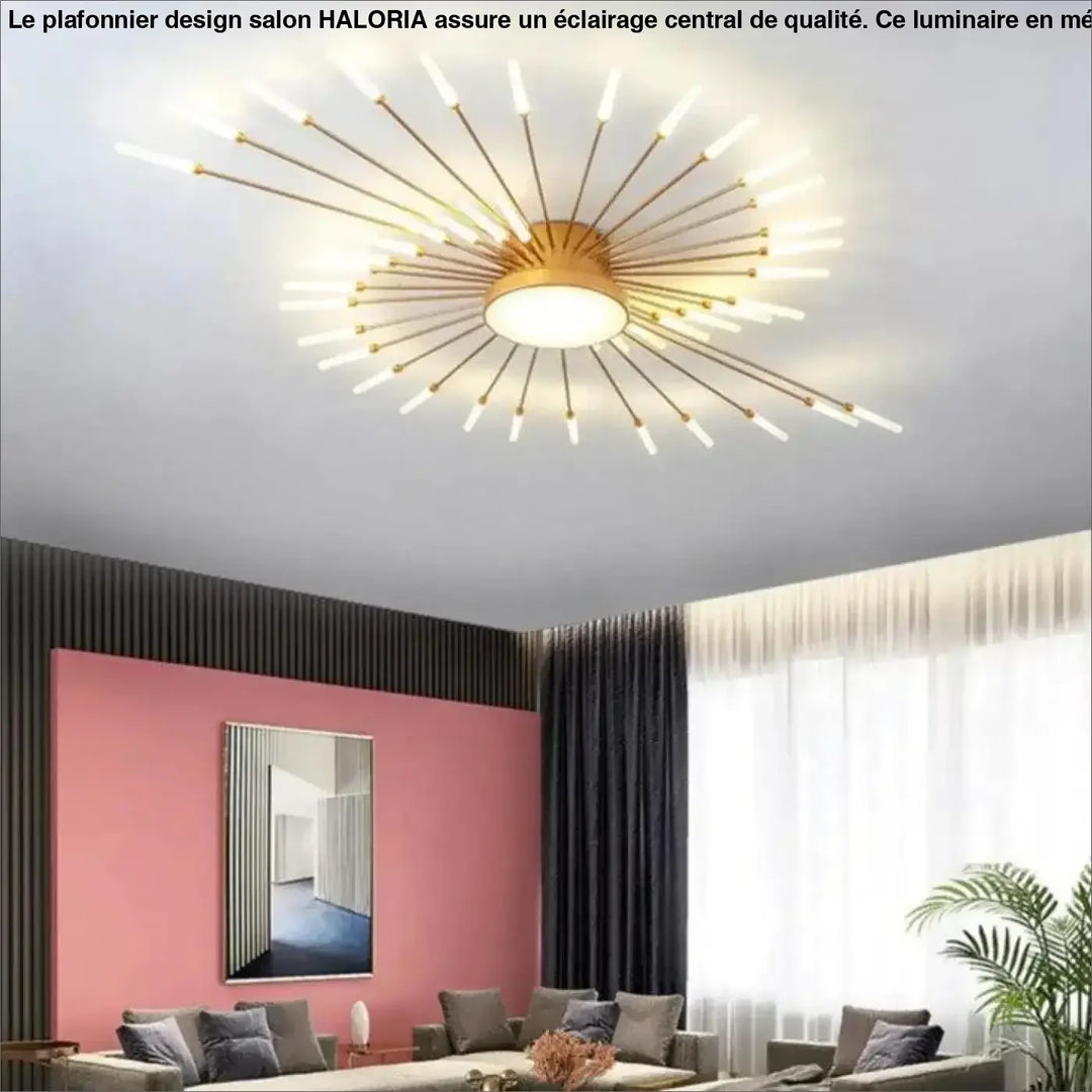 Plafonnier Design De Salon En Forme De Soleil