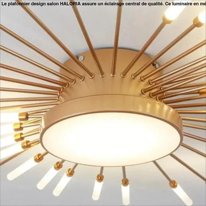 Plafonnier Design De Salon En Forme De Soleil