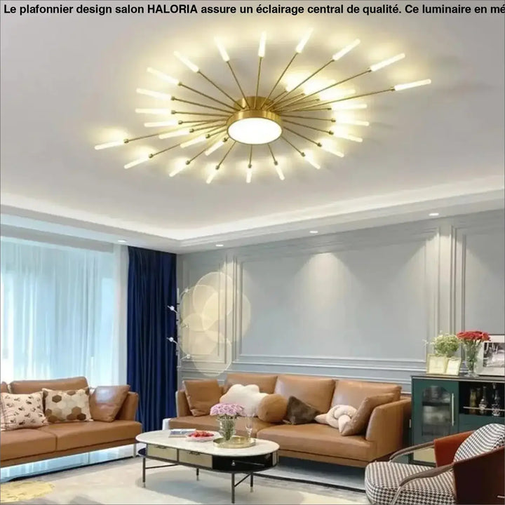 Plafonnier Design De Salon En Forme De Soleil