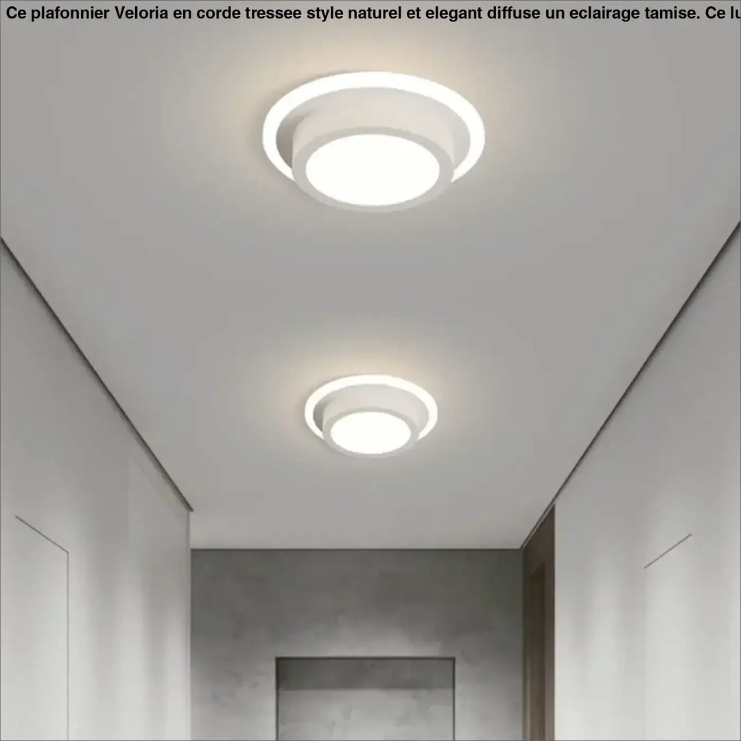 Plafonnier luminaire design led en forme sculptée élégant