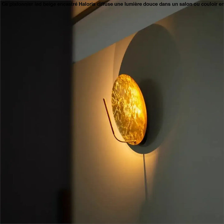 Applique murale style pleine lune pour une ambiance chaleureuse