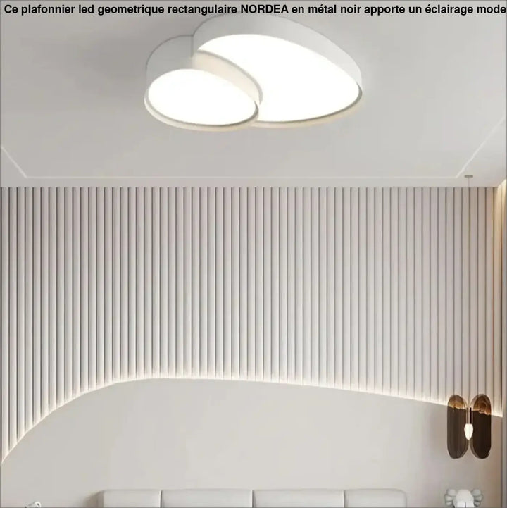 Plafonnier LED design à formes organiques modernes