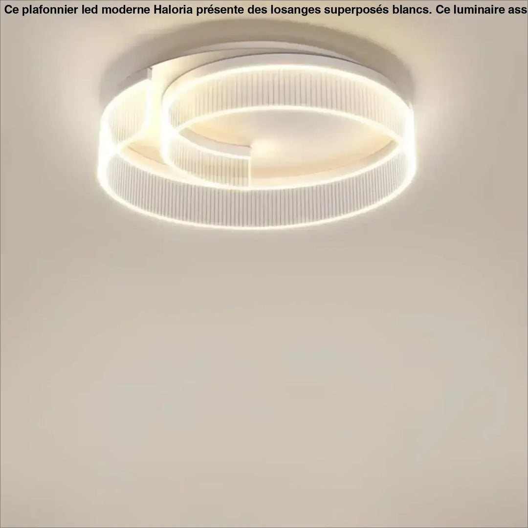Plafonnier Contemporain À Éclairage Circulaire Intégré

