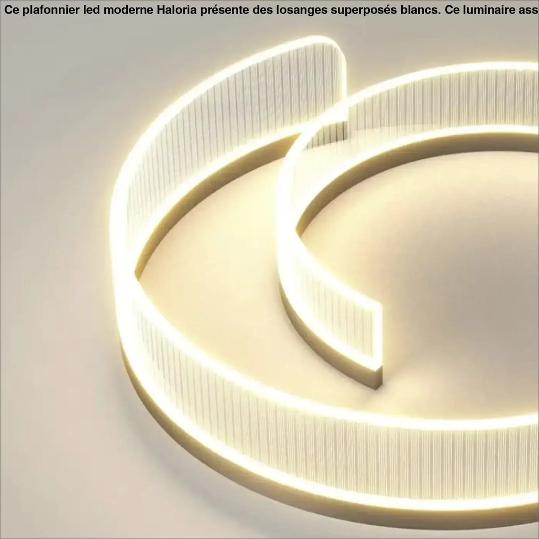 Plafonnier Contemporain À Éclairage Circulaire Intégré

