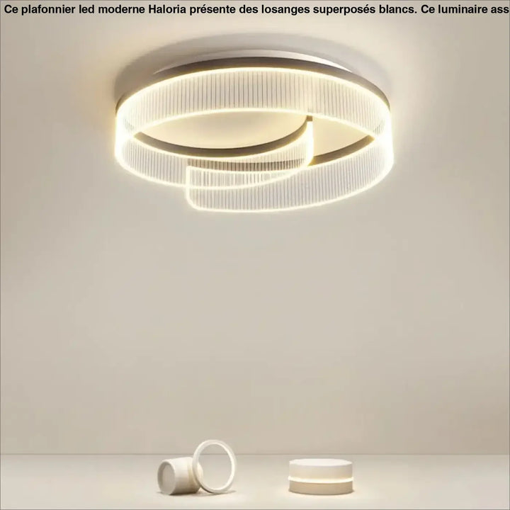 Plafonnier Contemporain À Éclairage Circulaire Intégré


