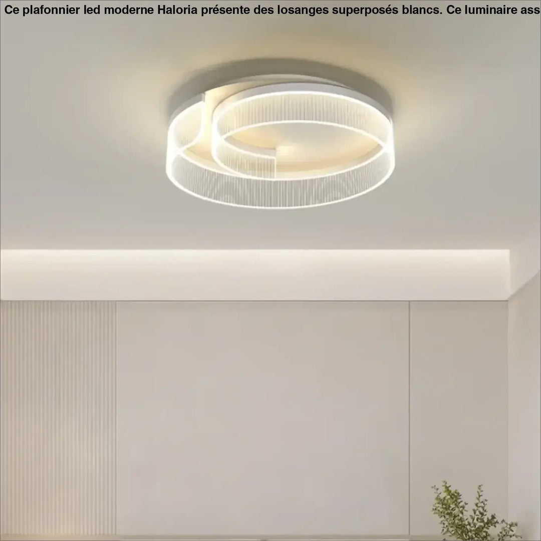 Plafonnier Contemporain À Éclairage Circulaire Intégré