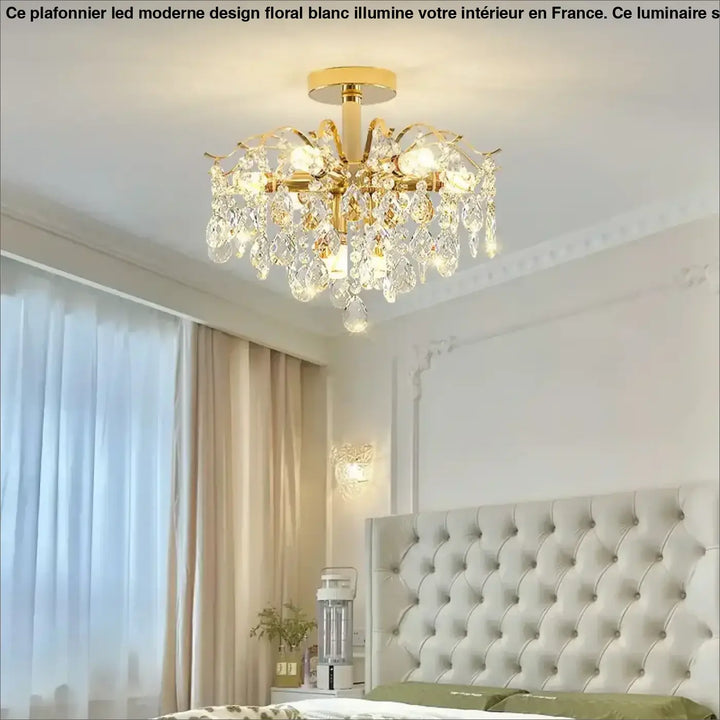 luxury crystal ceiling light post-modern living room Bedroom LED Lamp simple atmosphere dining room Chandelier AC95-260V