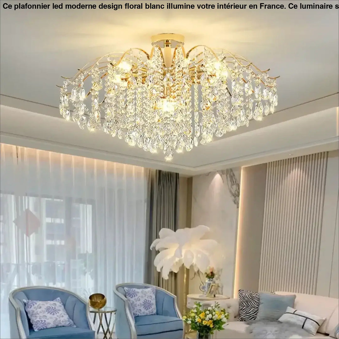 luxury crystal ceiling light post-modern living room Bedroom LED Lamp simple atmosphere dining room Chandelier AC95-260V