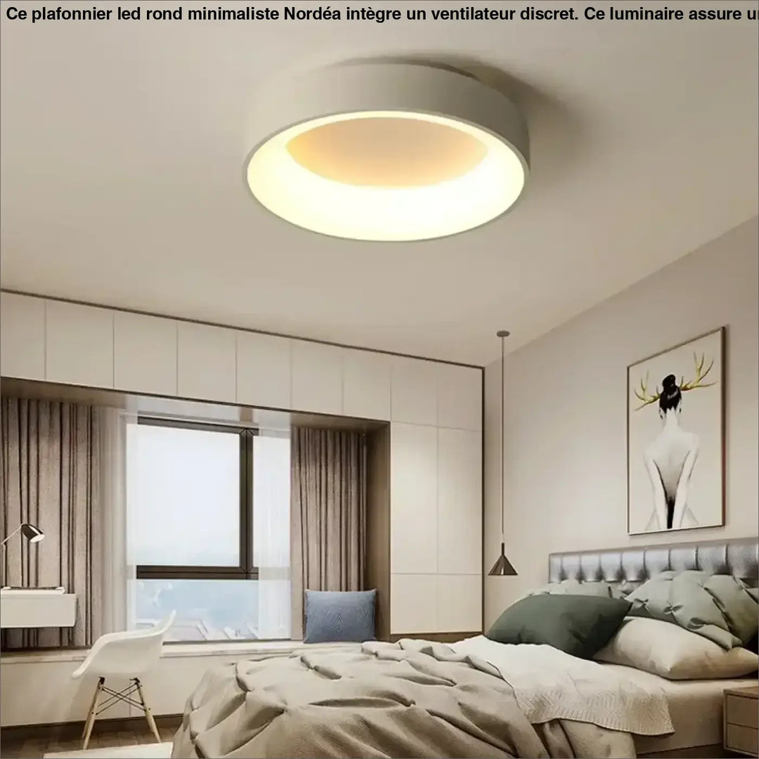 Plafonnier LED Rond Ultra Fin Design Moderne Multicolore

