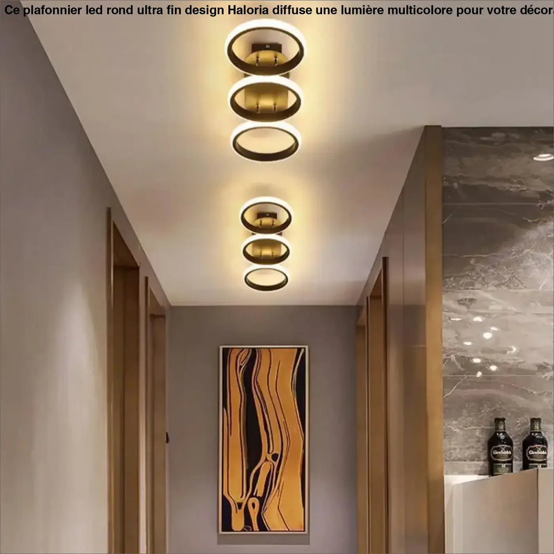 Plafonnier Minimaliste LED Avec Cercles Ou Carrés

