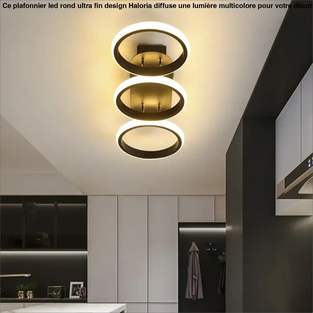 Plafonnier Minimaliste LED Avec Cercles Ou Carrés

