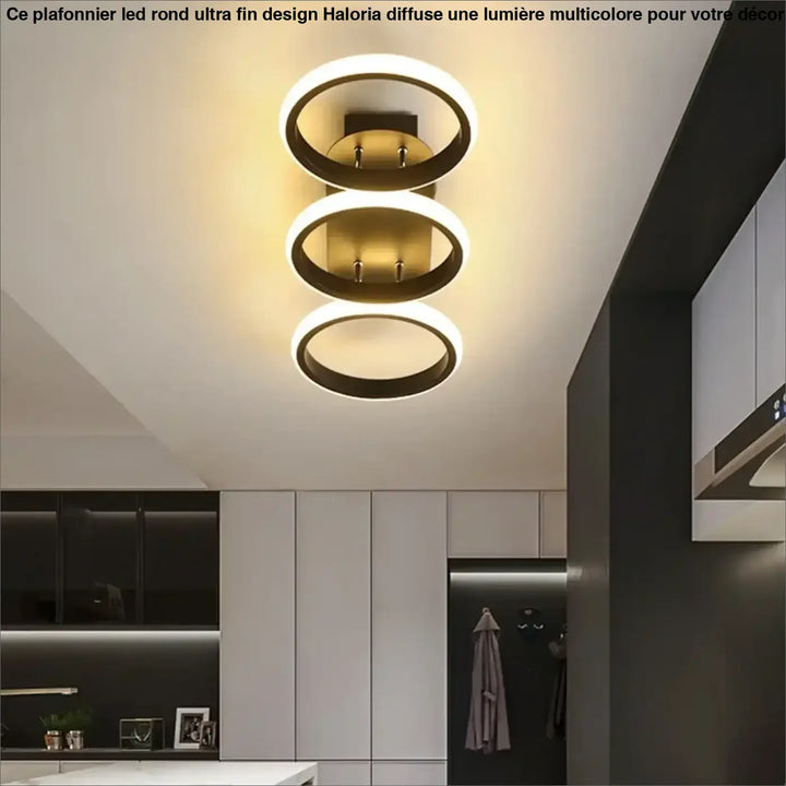 Plafonnier Minimaliste LED Avec Cercles Ou Carrés


