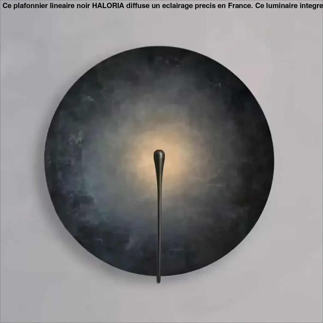 Applique Murale Artistique Cercle Coloré Et Laiton Fin

