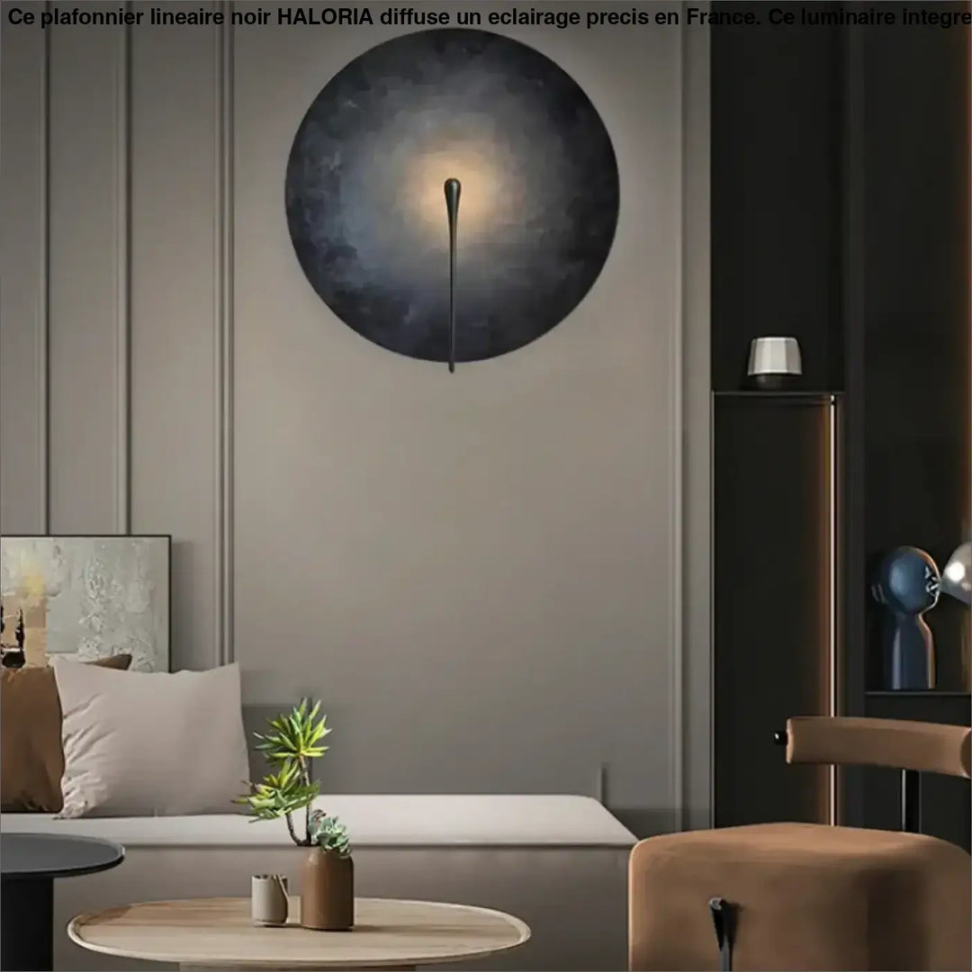 Applique Murale Artistique Cercle Coloré Et Laiton Fin

