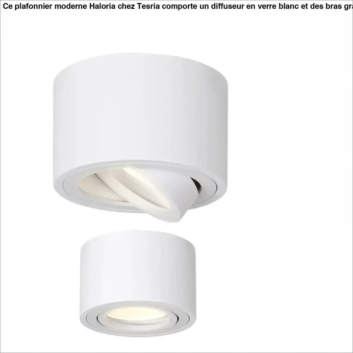 Luminaire plafonnier led ajustable blanco avec saillie orientable et design moderne pour éclairage led ajustable