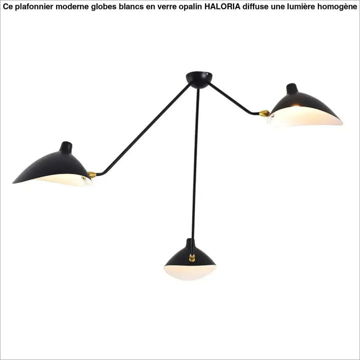 Suspension Les Bras Orientables Noire Style Atelier Cuisine Moderne

