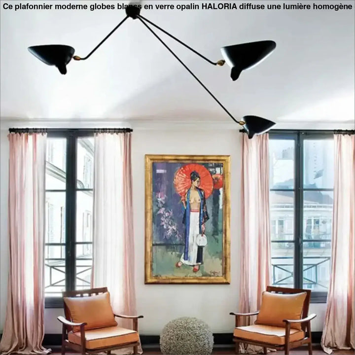 Suspension Les Bras Orientables Noire Style Atelier Cuisine Moderne

