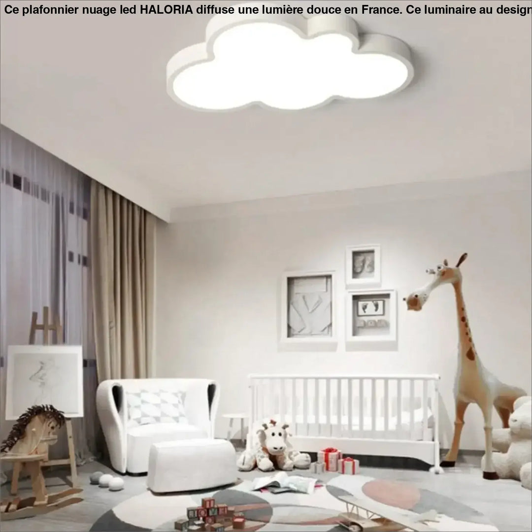 Plafonnier nuage led blanc en forme de nuage pour un éclairage décoratif moderne haloria