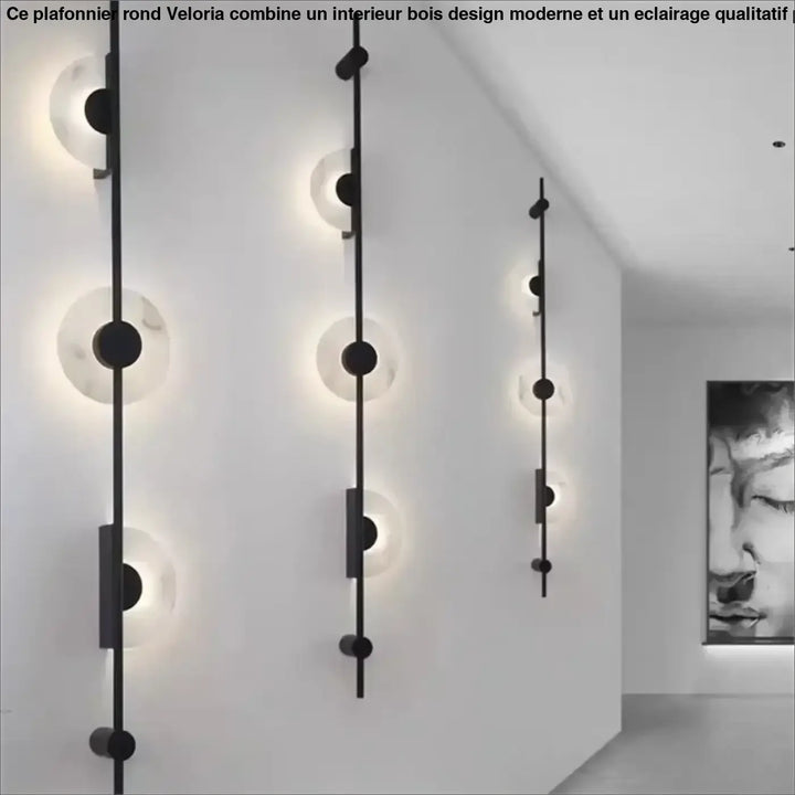 Applique design contemporain à cercles lumineux élégant