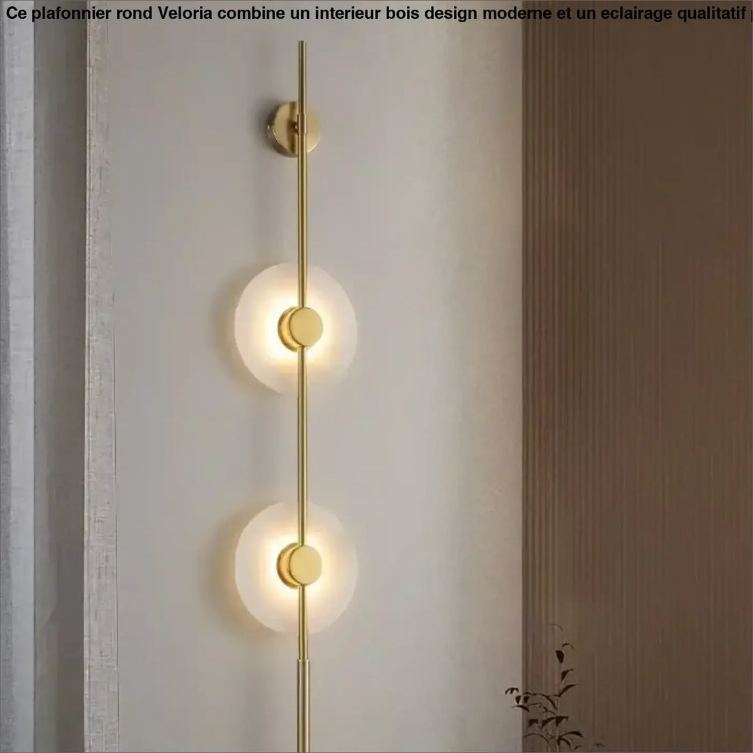 Applique design contemporain à cercles lumineux élégant