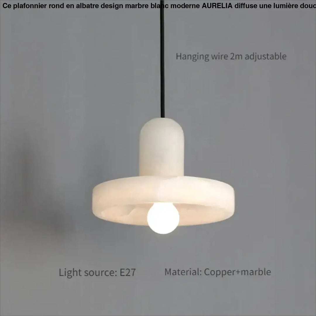 Suspension en marbre élégance minimaliste style raffiné