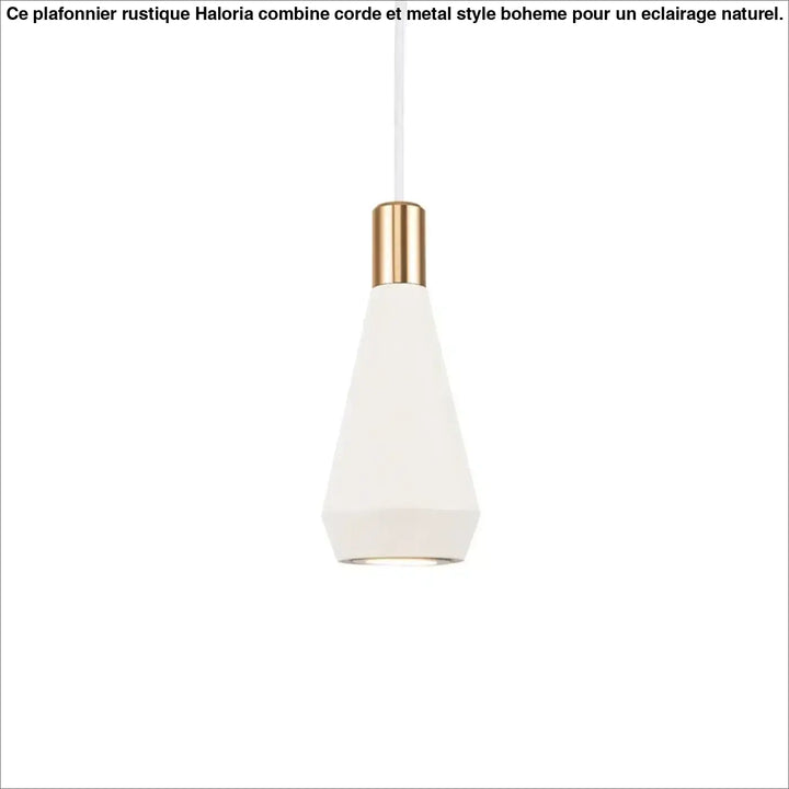 Suspension luminaire conique disponible en blanc et noir

