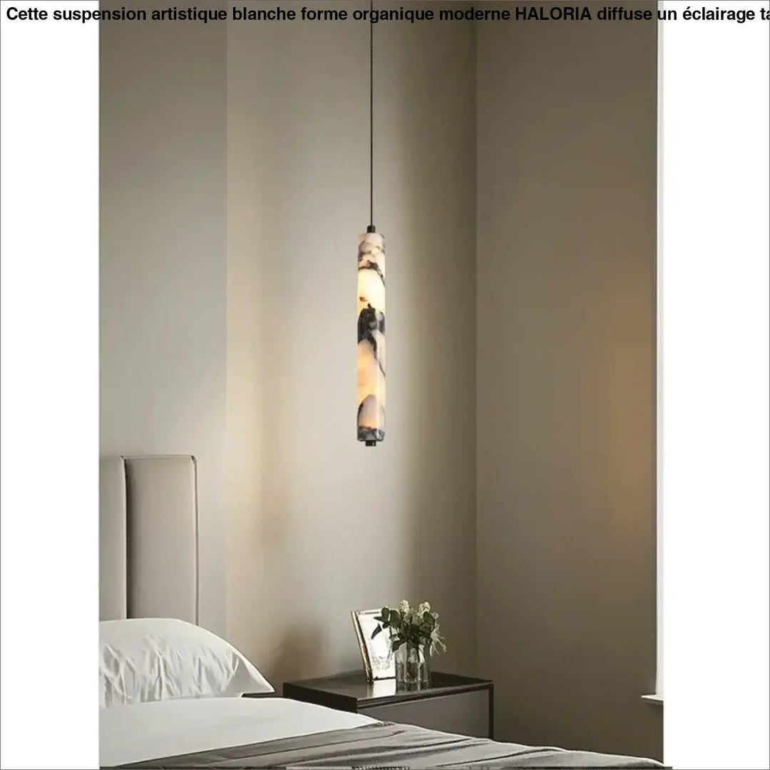 Suspension luminaire moderne en marbre éclatant led raffiné