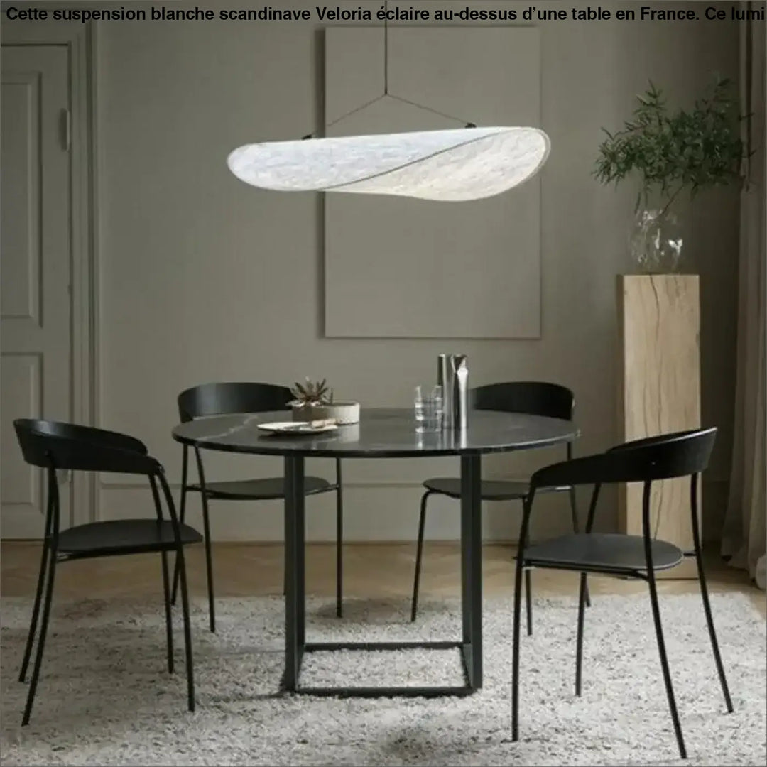 Suspension Blanche Scandinave Luminaire Acrylique