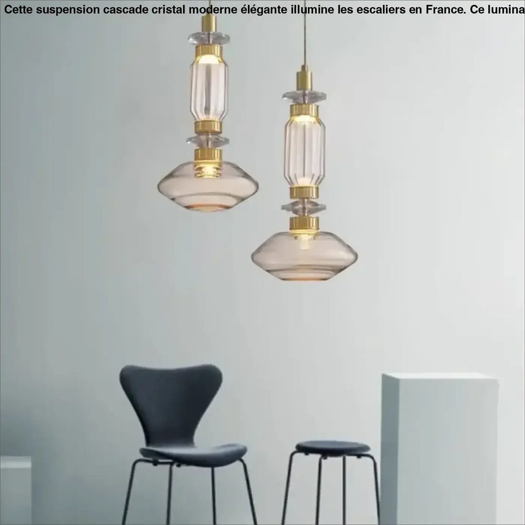 Suspension Design En Verre Élégante Moderne Sublime