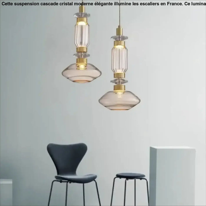 Suspension Design En Verre Élégante Moderne Sublime
