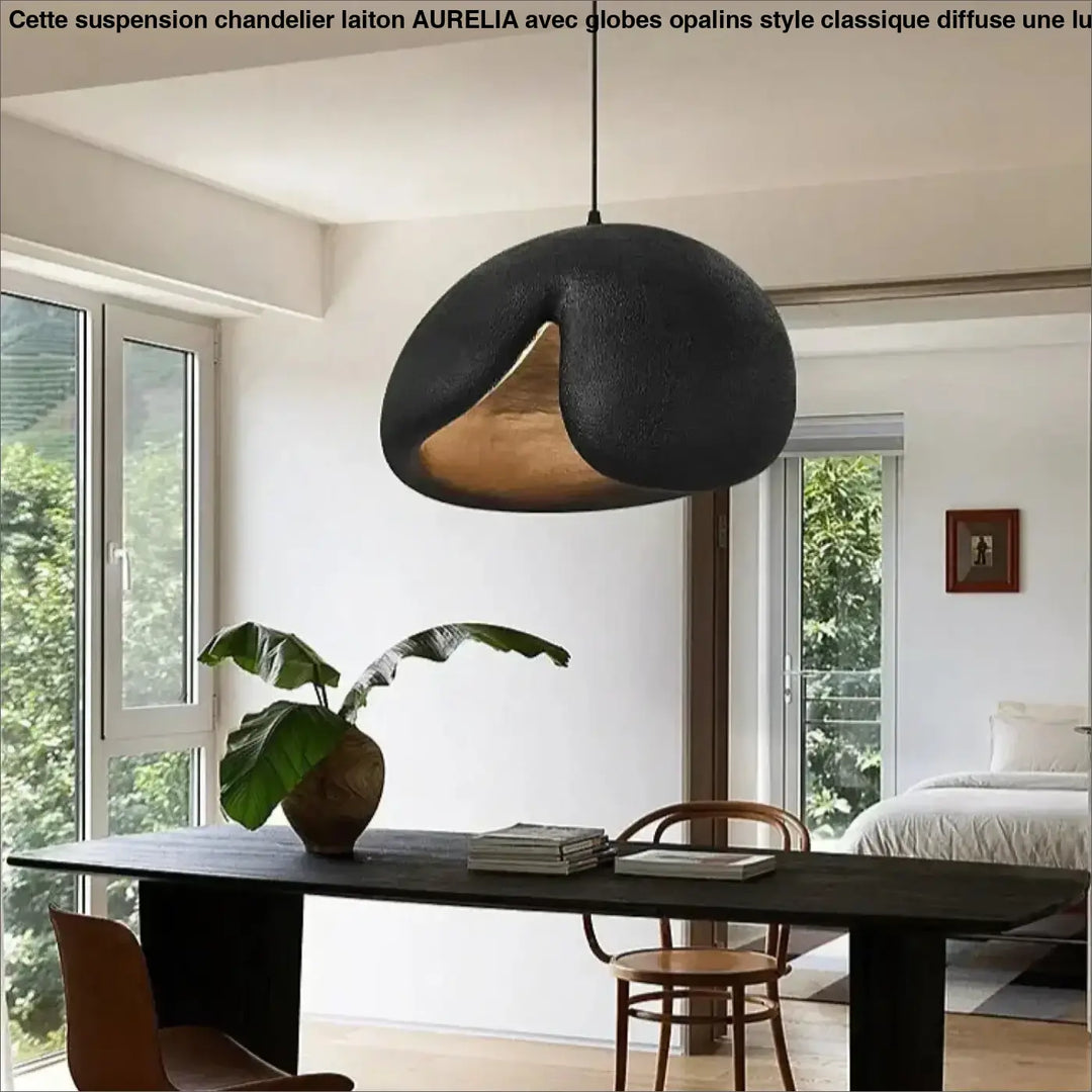 Suspension Design Moderne Ouverture Asymétrique Dorée

