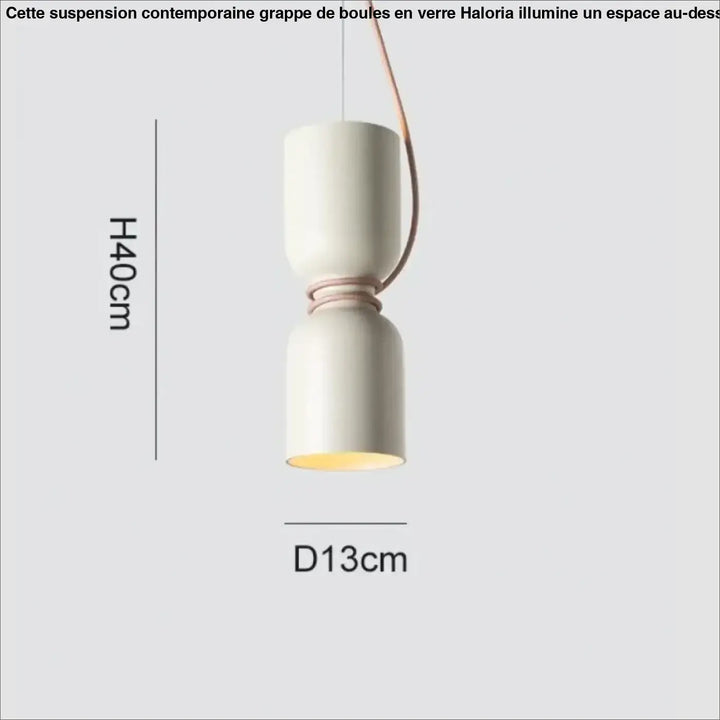 Suspension luminaire contemporaine blanche au style scandinave