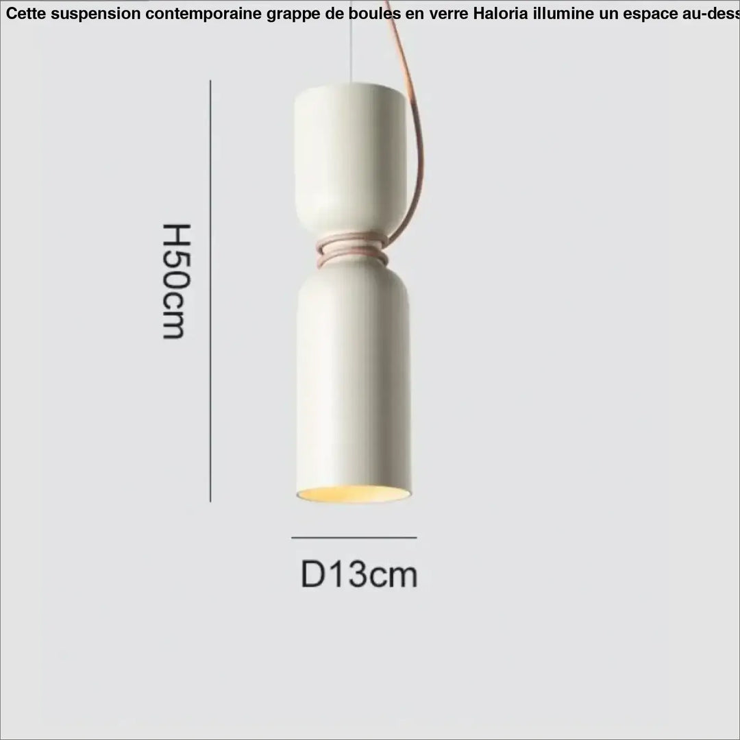Suspension luminaire contemporaine blanche au style scandinave