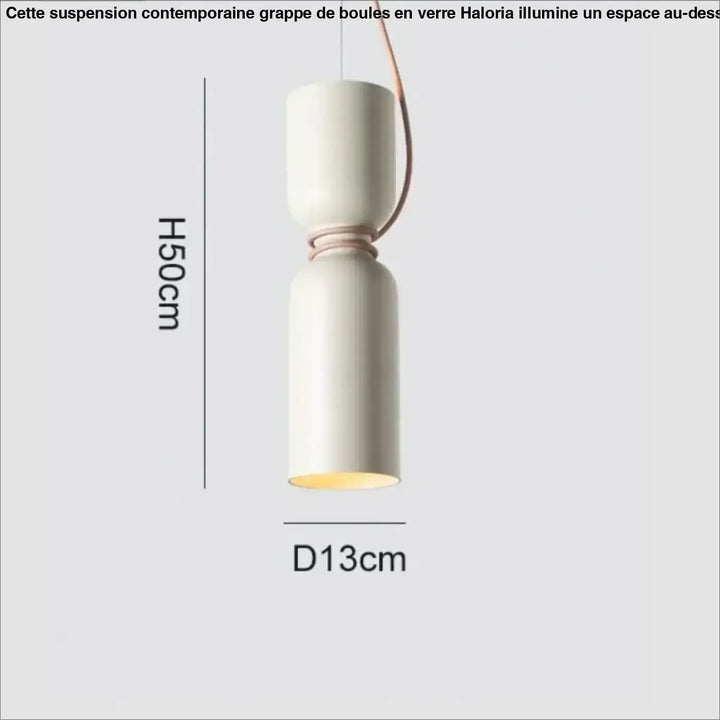 Suspension luminaire contemporaine blanche au style scandinave