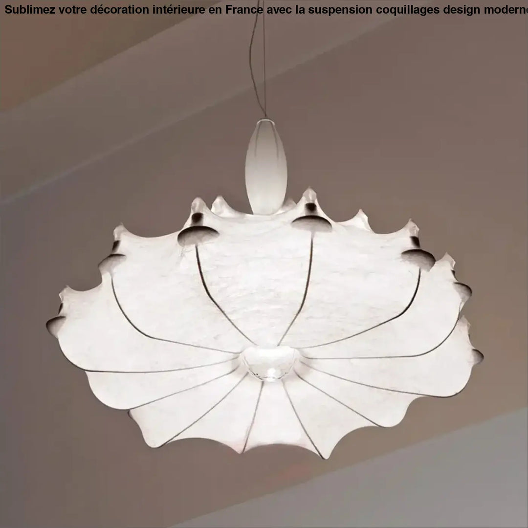 Suspension Design Originale Blanche Style Contemporain