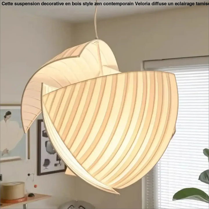 Suspension luminaire japonaise en tissu blanc élégant