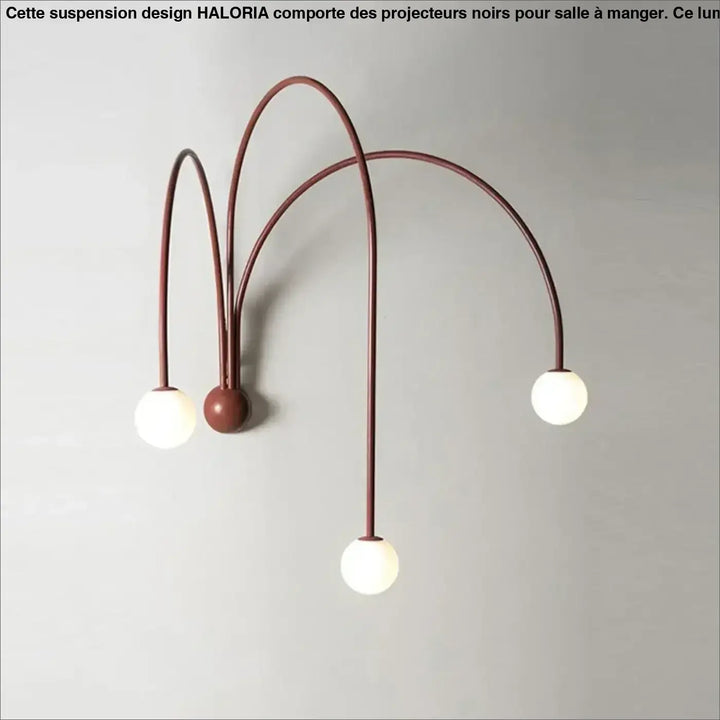 Applique Murale Design Rouge Avec Arches Aériennes Rouges
